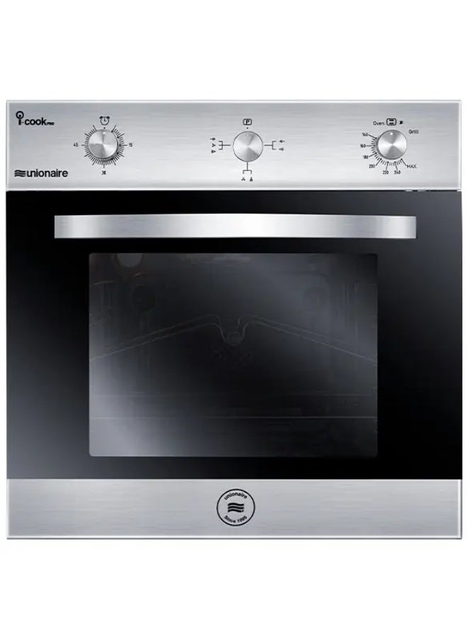 60cm Built-in Gas Oven/Gas Grill, Fan, Stainless Steel, Full Safety Features by Unionaire